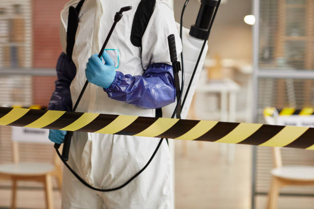 Professional Biohazard Cleanup technician working in Seaford, NY